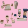 Xuất khẩu Mô phỏng Đồ nội thất nhỏ Nhà Đồ chơi bằng gỗ Phòng khách Phòng tắm Phòng ngủ Nhà bếp Phòng tắm bằng gỗ đồ chơi trẻ con