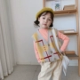Áo len kẻ sọc trẻ em Hàn Quốc 19 chiếc áo len len nam mùa thu mới - Áo ghi lê quần áo cho bé