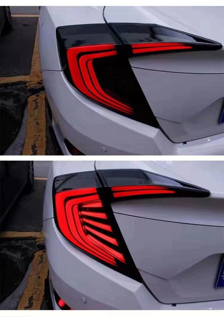 đèn bi led cho ô tô Thích hợp cho Honda Ten thế hệ Đèn đuôi Civic Sửa đổi 16-19 Đèn phía sau LED LED Civic mới gương lồi ô tô đèn led trang trí ô tô 