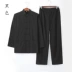 Tang suit nam dài tay cotton nguyên chất cũ vải thô Suit Hanfu tấm khóa cỡ lớn suit của bố suit của cư sĩ phong cách Trung Quốc Trang phục dân tộc