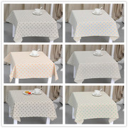 Cotton linen nghệ thuật phong cách mộc mạc khăn trải bàn vuông khăn trải bàn vuông bảng bàn cà phê vải IKEA khăn trải bàn vải