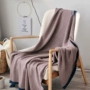 Bed and Breakfast phong cách tối giản màu rắn bông đan chăn giải trí máy lạnh chăn ngủ trưa chăn văn phòng Độc thân - Ném / Chăn chăn nỉ cho bé
