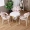 Nội thất văn phòng bàn cà phê bàn ​​ăn và ghế phòng trà nhà hàng ban công mini nhà bàn trà trắng wicker ghế mới sân thượng - Bàn ghế ngoài trời / sân