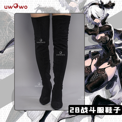 taobao agent Pre -sale UWOWO Youwo Neil Mechanical Era 2B Mobile Games Battle Service Black High Boot Shoes Children COS