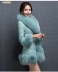 Áo khoác giả lông mới cho nữ 2017 mùa đông Hàn Quốc phiên bản dài lông cáo lông xù xuống đệm bông ấm áo lông mlb Faux Fur