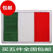 Ý huy hiệu lá cờ huy hiệu nhãn dán huy hiệu thêu Velcro may túi huy hiệu chương dán có thể được tùy chỉnh