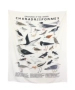 ins khăn vải thường treo tấm thảm bọc vải bãi biển rèm tường minh họa loài chim trang trí động vật - Tapestry thảm treo tường one piece