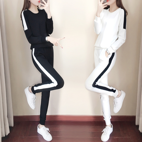 新款韩版潮宽松时尚显瘦运动套装女优惠券