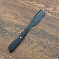 Черное дерево и прямая ручка углеродной черной (пленка с широким ножом)