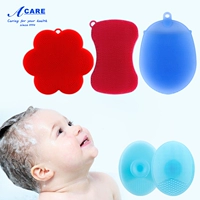 Средство детской гигиены для мытья головы, детская портативная силиконовая щетка для раннего возраста для купания