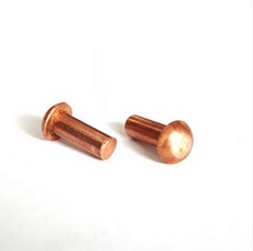 Заклепки с плоской головкой gb109实心紫铜铆钉/紫铜平头铆钉