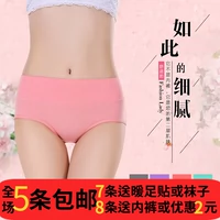 Bốn mùa kích thước lớn bông giữa- eo tummy hip đa màu đa màu sắc đồ lót của phụ nữ phụ nữ tam giác đồ lót bán buôn quần lót cạp cao