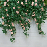 Mô phỏng hoa hồng hoa nho giả hoa điều hòa không khí bao gồm trong nhà mây trang trí hoa nho nhựa hoa uốn lượn - Hoa nhân tạo / Cây / Trái cây cây hoa giả để phòng khách