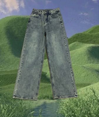 taobao agent FF22-Walking Paper Man-Make Old Jeans
