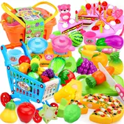 Cắt đồ chơi trái cây, trẻ em, trái cây và rau quả, cắt và cắt, cắt để xem cô bé, chơi đồ chơi nhà, 1-2-3 tuổi