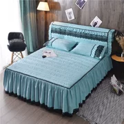 Hàn Quốc phiên bản của chiếc giường bông váy bedspread công chúa ren một mảnh gió dày 1.5m1.8 mét có thể được kết hợp gia đình bốn - Váy Petti