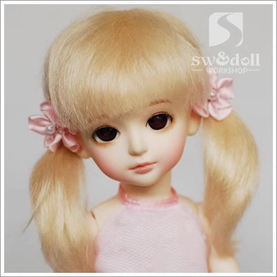 taobao agent [Clearance Special Hui] BJD wigs 4 points, 6 minutes, 8 points, real Mazha Mao SD baby 5 color JW041 wool braid