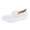 White leather soft heel, soft sole