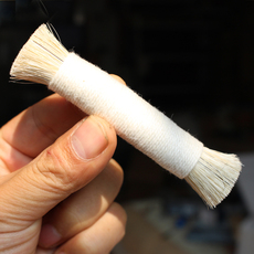 Щетка металлическая 天然白色马鬃刷文玩工具 鬃把 粽把毛刷玉石翡翠核桃菩提保养清洁