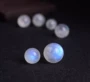 Phụ kiện DIY chất liệu cao cấp tự nhiên pha lê đá xanh xám mặt trăng lỏng lẻo hạt đơn vòng hạt - Vòng đeo tay Clasp vòng tay phong thủy