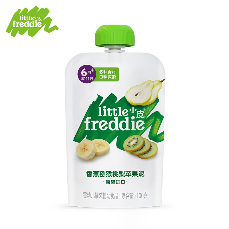 Бананово-киви-яблочное пюре 100г