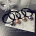 [Bá Vương] Nhiệt tình Sweetband Pearl Hairband Wild Simple Fashion Fashion Horsetail Ban nhạc cao su Hàn Quốc Ball Head Phụ kiện tóc - Phụ kiện tóc Phụ kiện tóc