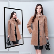 2018 new fur coat cừu sheared coat của phụ nữ phần dài len chống mùa giải phóng mặt bằng khuyến mãi tóc thật một
