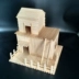Kem Stick Stick Wood DIY Handmade House Kiến trúc Mô hình Vật liệu Biểu tượng Stick Biệt thự Lắp ráp Đồ chơi Sưu tầm thú vị