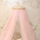 Декоративное розовое кружево+кулон+корона+один крюк