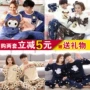 Phiên bản tiếng Hàn của bộ đồ ngủ đôi flannel dày cộng với nhung dễ thương hoạt hình nam nữ XL quần áo ngủ nam