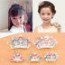 Trẻ em Hàn Quốc phụ kiện tóc đầu đồ trang sức cô gái dễ thương vương miện công chúa cô bé rhinestone vương miện kẹp tóc bé chải tóc Phụ kiện tóc