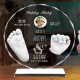 Индивидуальный браслет из кварца, отпечатки рук и ног, кисть для письма, подвеска