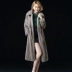 Haining nhập khẩu 2017 new full fur coat nữ phần dài trên đầu gối là mỏng mink fur fur coat mùa đông áo khoác lông zara Faux Fur