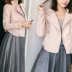 Áo khoác da nữ 2018 mới nhỏ áo khoác da nữ ngắn đoạn mùa xuân và mùa thu Hàn Quốc của quần áo xe máy hoang dã Hained pu - Quần áo da áo khoác da dáng dài Quần áo da