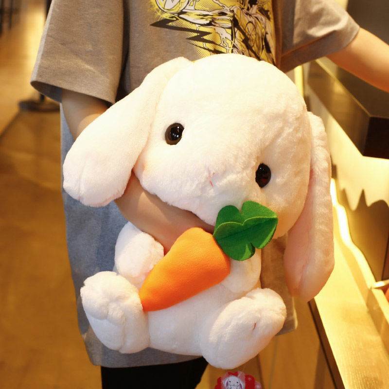  長耳朵兔公仔毛絨玩具垂耳兔子玩偶抱枕布娃娃女生可愛生日禮物女