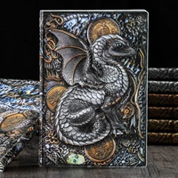 3D Liverer Flying Dragon A5 Notebook European -Style Retro Tourism Notebook Creative Personaly Hand Account Dift Office