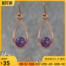 Серьги 绱犲厓 鍘熷垱澶嶅彜绱按鏅惰€崇幆濂虫缇庢皯鏃忛閫犲瀷琛ㄦ紨涓€х壒鍒€冲潬楗板搧 Su Yuan original