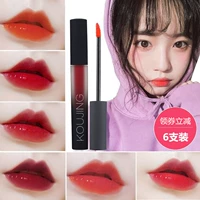 Gương lip men set lâu dài giữ ẩm không đánh dấu son môi thủy tinh lip dye lip lỏng lip gloss lip gloss đa màu kết hợp 	son bóng không màu của nhật	