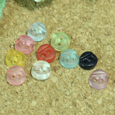 taobao agent Feiwu handmade DIY color mini button fairy tales 10 super small 5mm transparent horizontal bar round 10 color