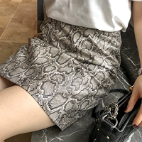 Приталенная ретро короткая юбка, 2020, А-силуэт, с акцентом на бедрах