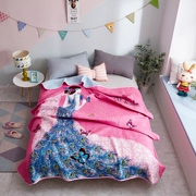 Cám gạo che chăn mền trải giường bông rửa giường đơn mảnh trẻ em chăn bông chăn quilting Hàn Quốc - Trải giường