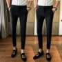 Mùa xuân mới quần âu nam Slim Hàn Quốc thanh niên xu hướng quần chân đen chín điểm quần nam quần quần đùi
