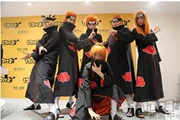 Quần áo Naruto Áo choàng đỏ Cloud Xiao Áo choàng COS Yu Zhibo Xiao Tổ chức Quần áo Áo choàng Cosplay - Cosplay