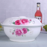 Розовый 2 горшок с крышкой