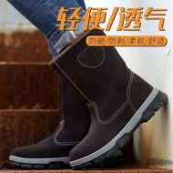 Giày bảo hộ lao động cao cấp cho nam, giày hàn, mũi thép chống mùi hôi, chống va đập, chống đâm, chống trượt, giày bảo hộ lao động nhẹ quần áo lội nước ủng