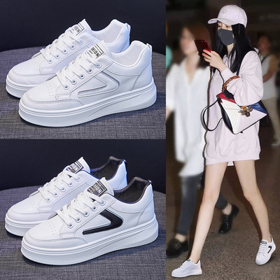 女士春季运动鞋学生厚底鞋小白鞋休闲鞋女鞋