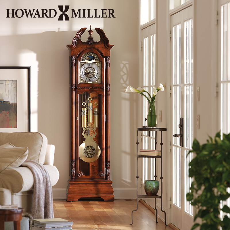 美国霍华德米勒HOWARD MILLER立钟 北欧进口机械复古别墅落地钟