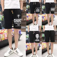 Quần short nam một mảnh quần cotton đi biển có thể mặc bên ngoài quần thể thao ở nhà học sinh trung học quần lớn nam ngủ quần cotton - Quần tây quần ngủ nam