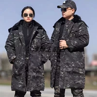 Темная ночь [расширенное хлопковое пальто] утолщен и водонепроницаемый