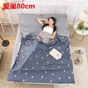 Cotton cotton xách tay khách sạn qua túi ngủ bẩn du lịch kinh doanh du lịch chống bẩn pad tấm chăn che siêu nhẹ 100% - Túi ngủ